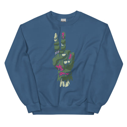 Zombie Hand of Peace Unisex Sweatshirt