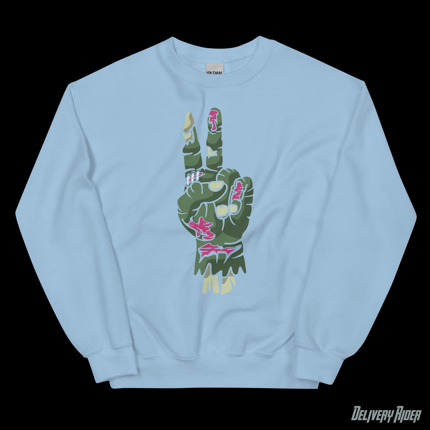 Zombie Hand of Peace Unisex Sweatshirt