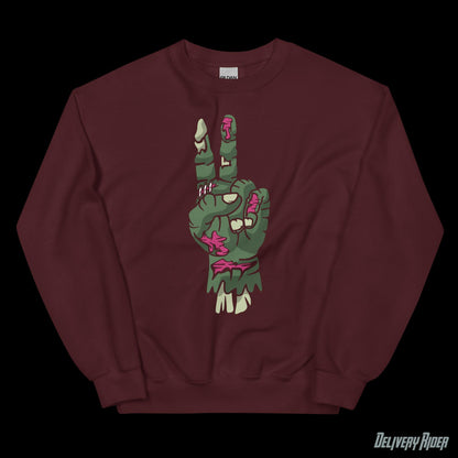 Zombie Hand of Peace Unisex Sweatshirt