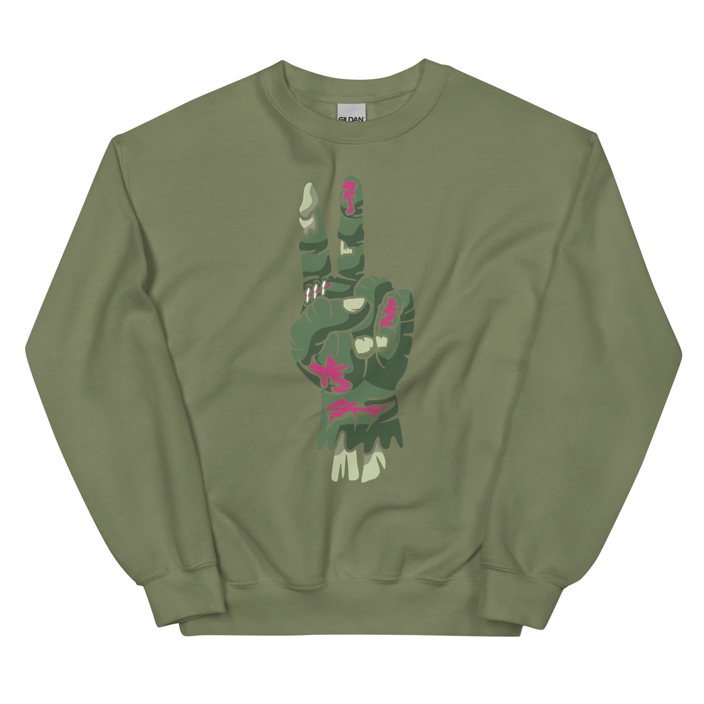 Zombie Hand of Peace Unisex Sweatshirt