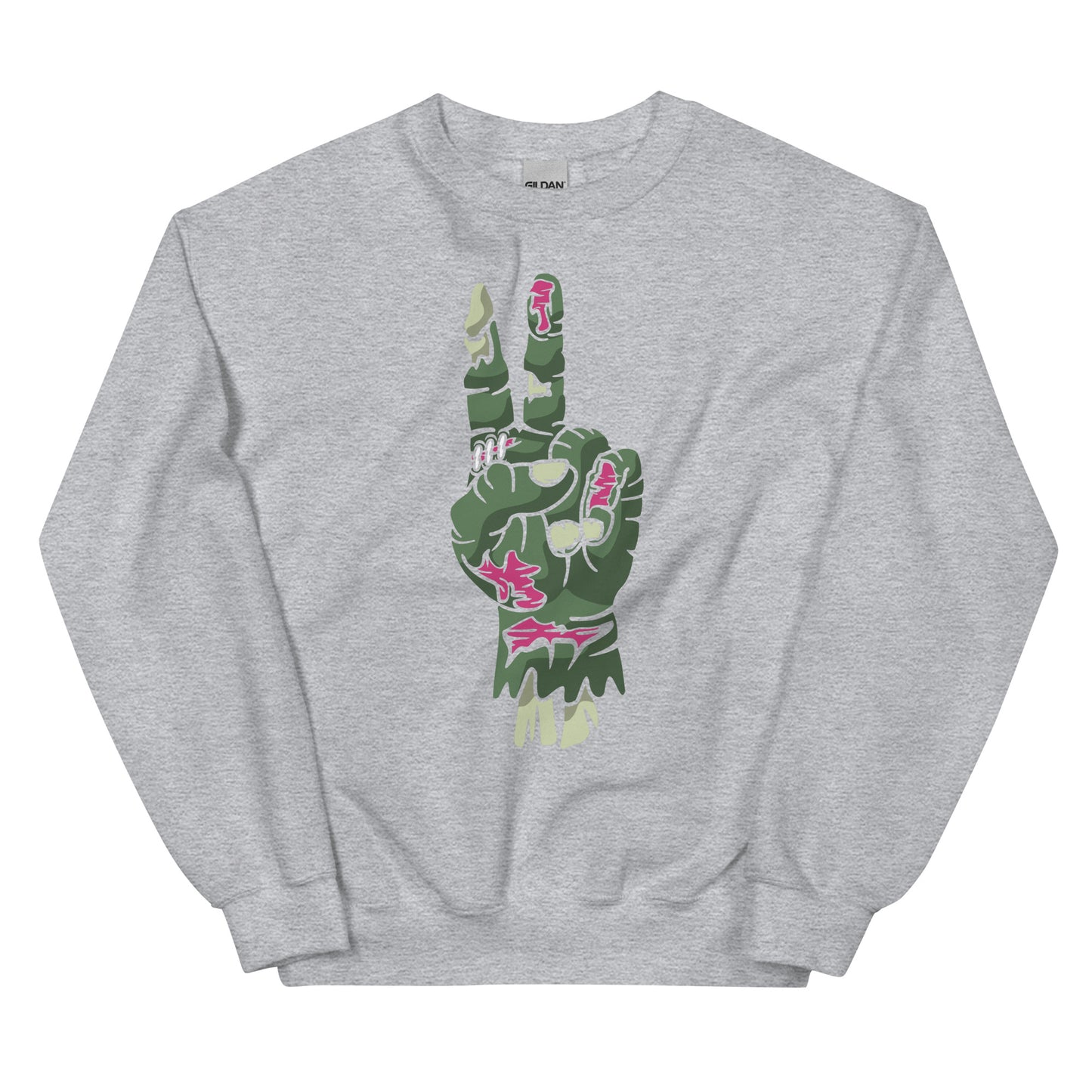 Zombie Hand of Peace Unisex Sweatshirt