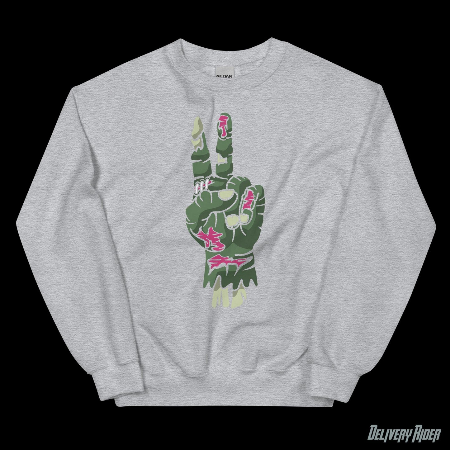 Zombie Hand of Peace Unisex Sweatshirt