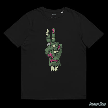 Zombie Hand of Peace Unisex organic cotton t-shirt