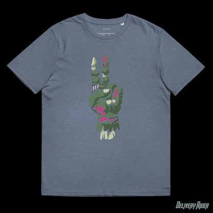 Zombie Hand of Peace Unisex organic cotton t-shirt