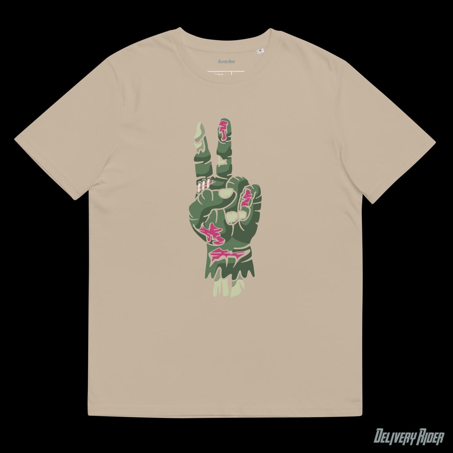 Zombie Hand of Peace Unisex organic cotton t-shirt