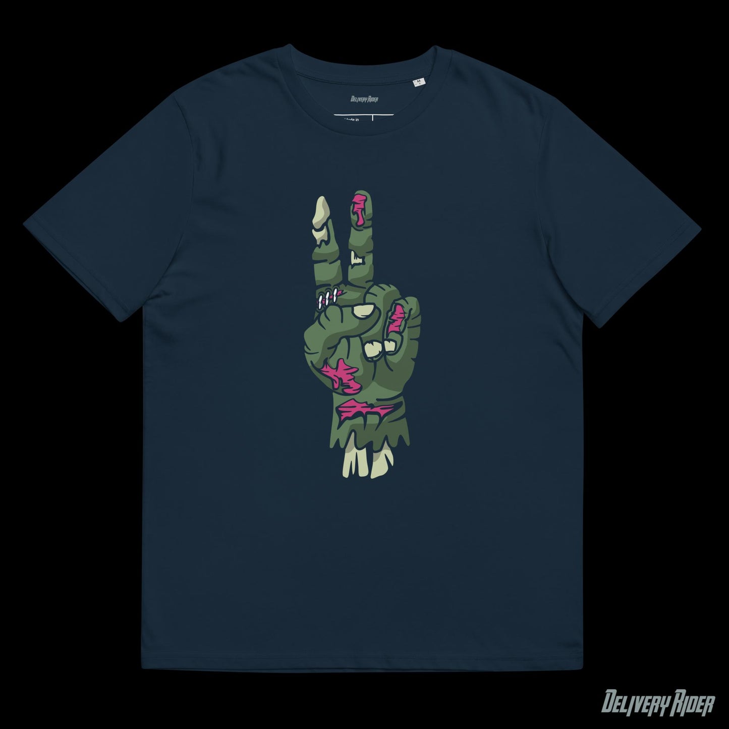 Zombie Hand of Peace Unisex organic cotton t-shirt