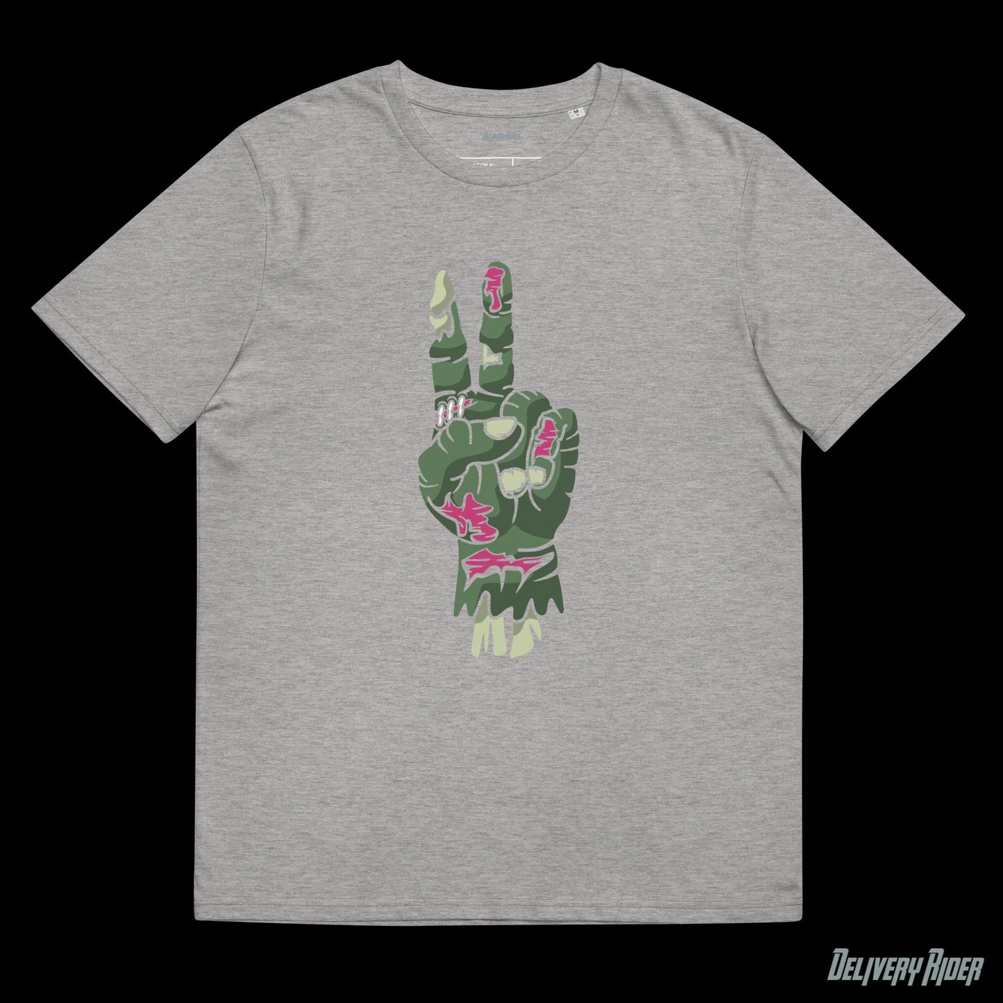 Zombie Hand of Peace Unisex organic cotton t-shirt