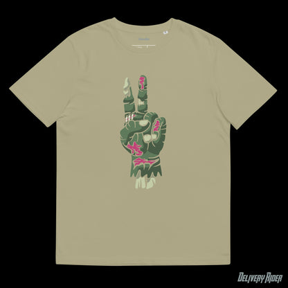 Zombie Hand of Peace Unisex organic cotton t-shirt