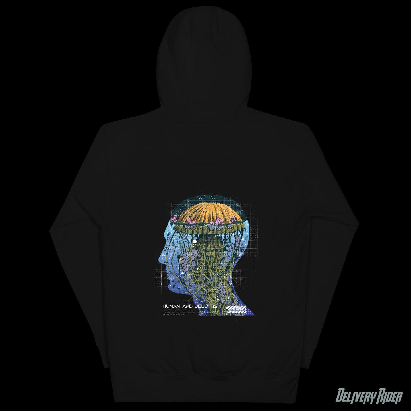 Delivery Rider Jellyfish Brain Unisex Hoodie