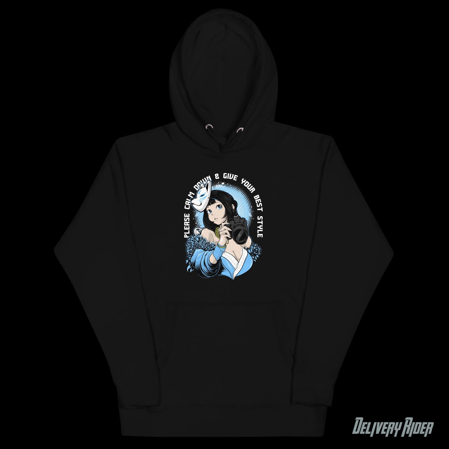 Kitsune Girl With Mask Unisex Hoodie