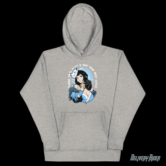 Kitsune Girl With Mask Unisex Hoodie