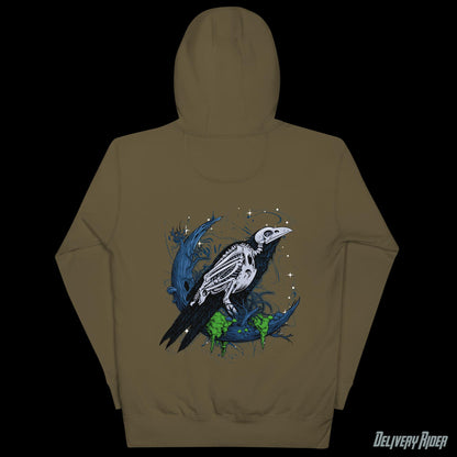 Delivery Rider (Skull Bird) Tracksuits Unisex Hoodie