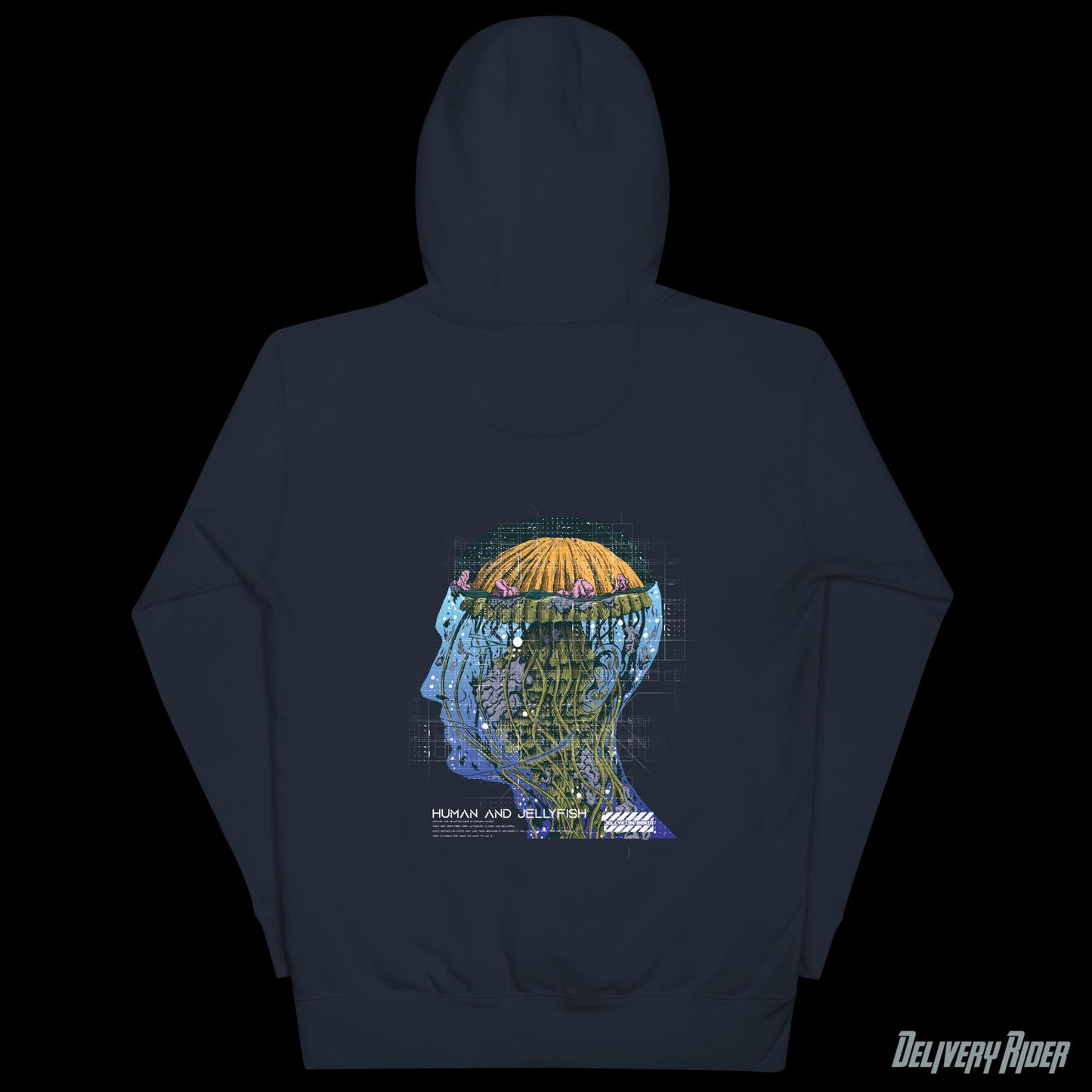 Delivery Rider Jellyfish Brain Unisex Hoodie