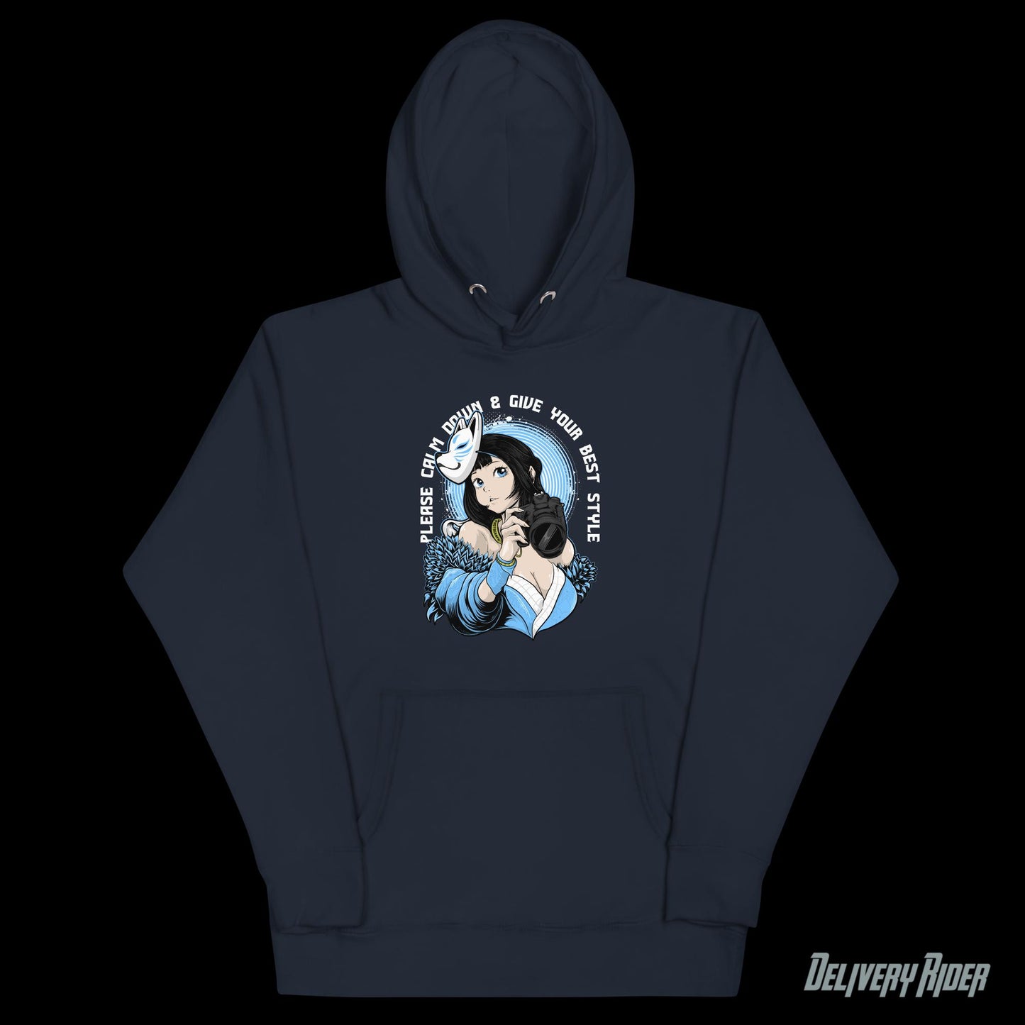 Kitsune Girl With Mask Unisex Hoodie