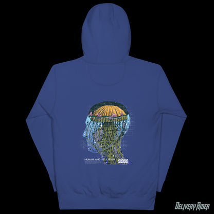 Delivery Rider Jellyfish Brain Unisex Hoodie