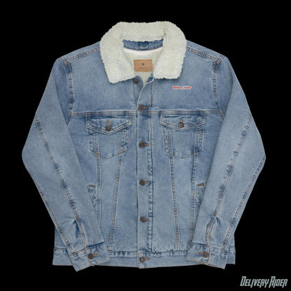 Delivery Rider Unisex denim Sherpa jacket